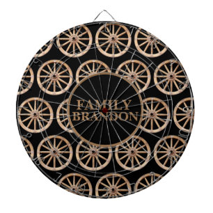 Rustic Farmhouse Elegant Old-Fashion Wooden Wheel  Dartboard