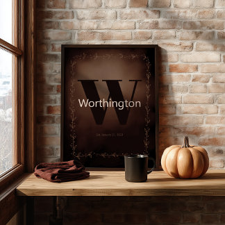 Rustic Farmhouse Family Last Name Western Decor