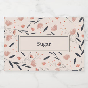 Rustic Farmhouse Florals Food Label