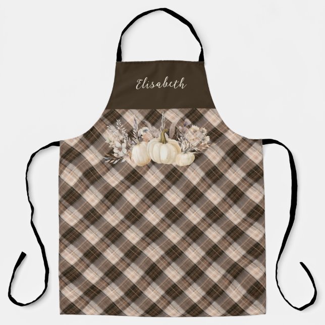 Rustic Farmhouse Thanksgiving Dinner  Apron (Front)
