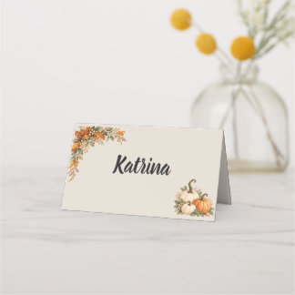 Rustic Farmhouse Thanksgiving Dinner Place Card