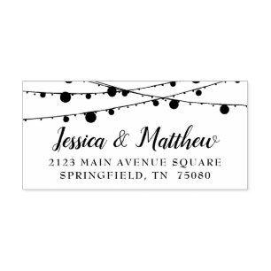 Rustic Farmhouse Twinkling Light Self-Inking Stamp