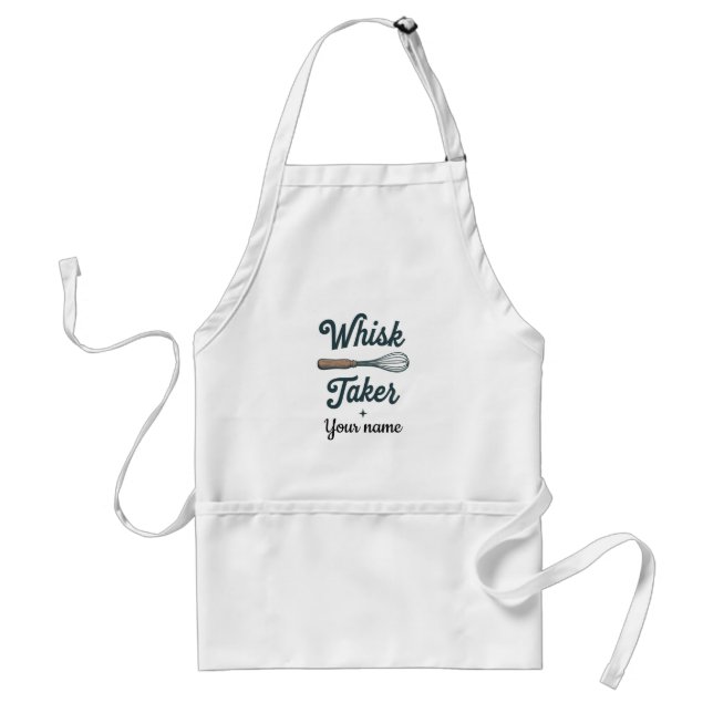 Rustic Farmhouse “Whisk Taker” – Personalised Standard Apron (Front)