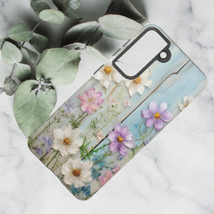 Rustic Farmhouse Wildflower Cottage Floral Samsung Galaxy Case