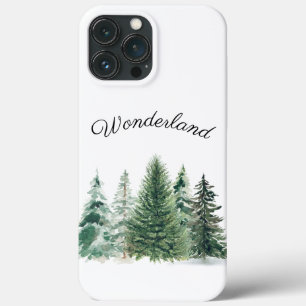 Rustic Farmhouse Wonderland Christmas Tree Forest iPhone 13 Pro Max Case