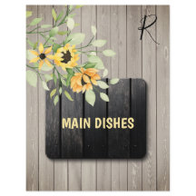 Rustic farmhouse wooden recipe organiser divider