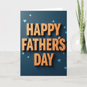 Rustic Fathers Day Type Card