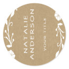 Rustic Faux Kraft Floral Wreath