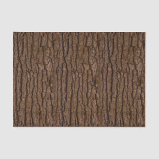 Rustic Faux Piece of Wood Grain Tree Bark Tissue Paper