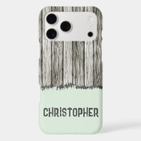 Rustic faux wood add name grey and green