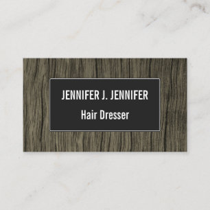 Rustic Faux Wood Look Pattern Business Card