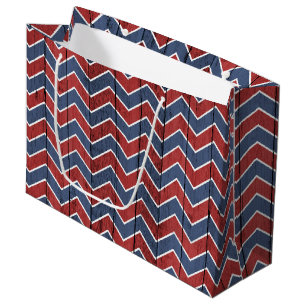 Rustic faux wood pattern party gift bag
