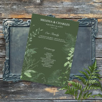 Rustic Fern Green Foliage Emerald Wedding