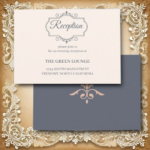 Rustic Filigree, Wedding Reception Enclosure Card