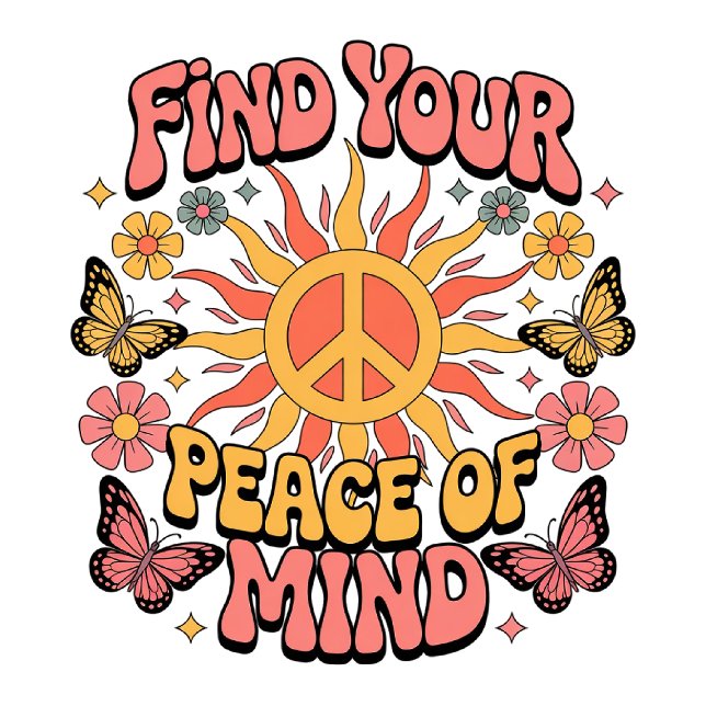Rustic Find your Peace of Mind Golf Head Cover (Creator Uploaded)