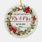 Rustic First Christmas as Mr & Mrs Ornament