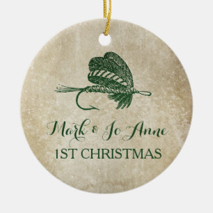 Rustic Fishing Lure Christmas Ornament