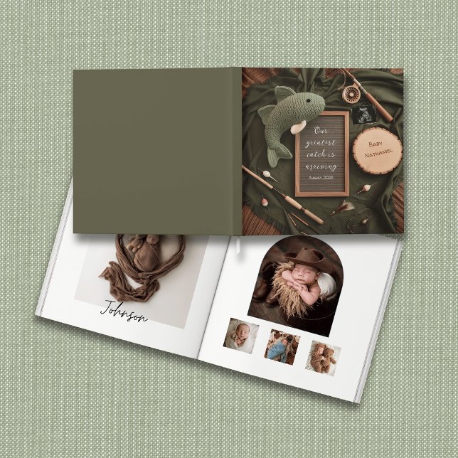 Rustic Fishing-Themed Baby book keepsake  (Creator Uploaded)