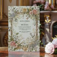 Rustic  Floral Art Nouveau  Wedding 