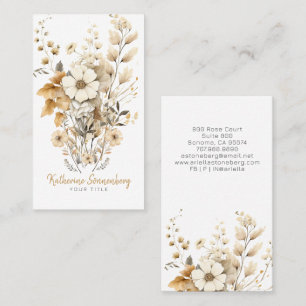 Rustic Floral Bloom Business Card
