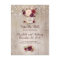 Rustic Floral Burgundy Save the Date