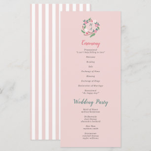 Rustic Floral Crest with Monogram