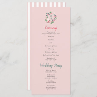 Rustic Floral Crest with Monogram