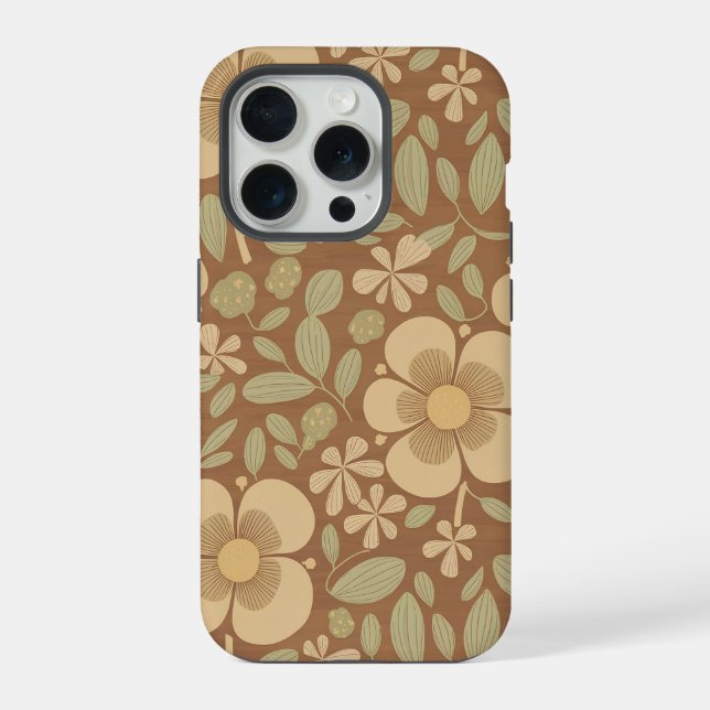 Rustic Floral Delight iPhone Case (Back)
