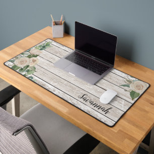 Rustic Floral Desk Mat