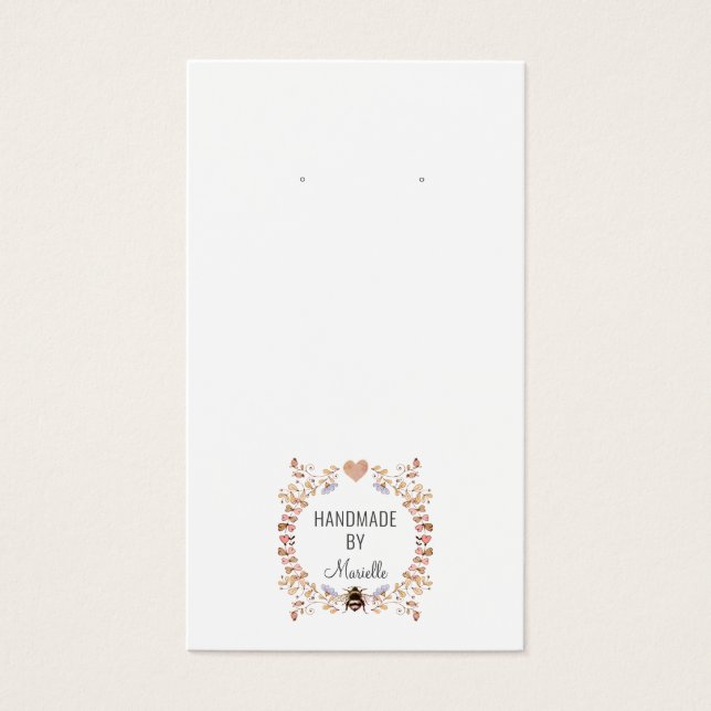 Rustic Floral Earring Earring Jewellery Display Ca (Front)