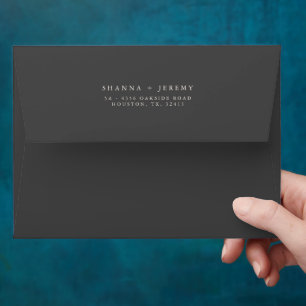 Rustic Floral Elegant   Wedding Envelope