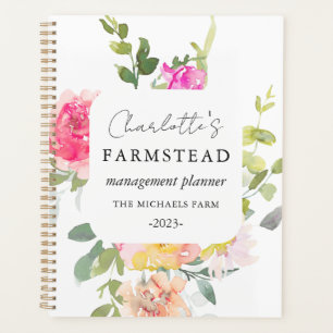 Rustic Floral Farmstead Management Planner