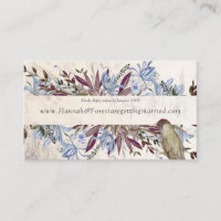 Rustic floral frame with birds 