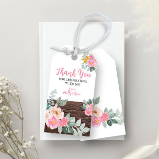 Rustic Floral Gift Tag