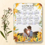 Rustic Floral Greenery Simple Photo Save the Date Magnet<br><div class="desc">Rustic Floral Greenery Simple 'Save the Date' Magnet featuring 2024 Yearly Calendar with a beautiful Photo. Let your family, friends and colleagues know that you have set a date for your wedding celebration with this elegant magnet. To move the Gold Heart shaped marker > click blue ‘Personalise’ > scroll down...</div>