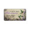 Rustic Floral Hummingbirds Address Label