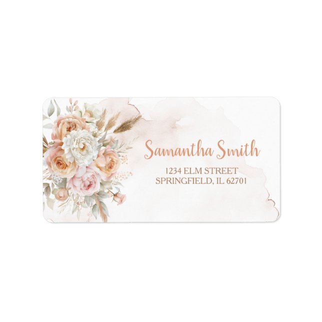 Rustic Floral Isn't She Onederful Birthday Address Label (Front)