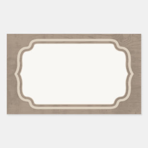 Rustic Floral Label – Country Baby Shower or Favou