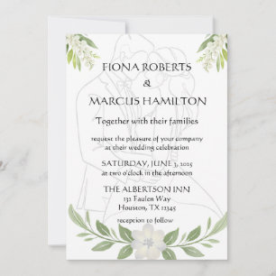 Rustic Floral & Minimalist Elegant Save the Date