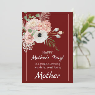 Rustic Floral Mother’s Day Card – Blooming Togethe