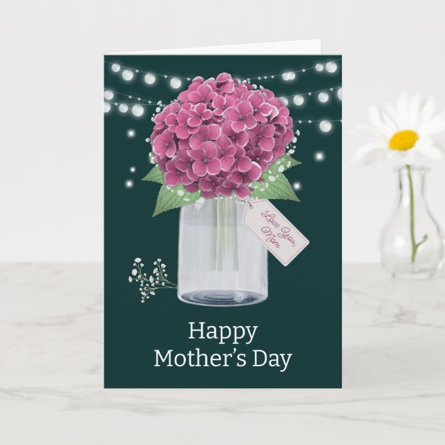 Rustic Floral Mother's Day Card (Small Plant)