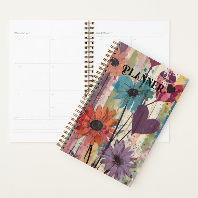 Rustic Floral Planner Journal  (Display)