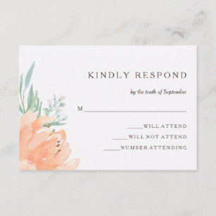 Rustic Floral Romance Wedding Response