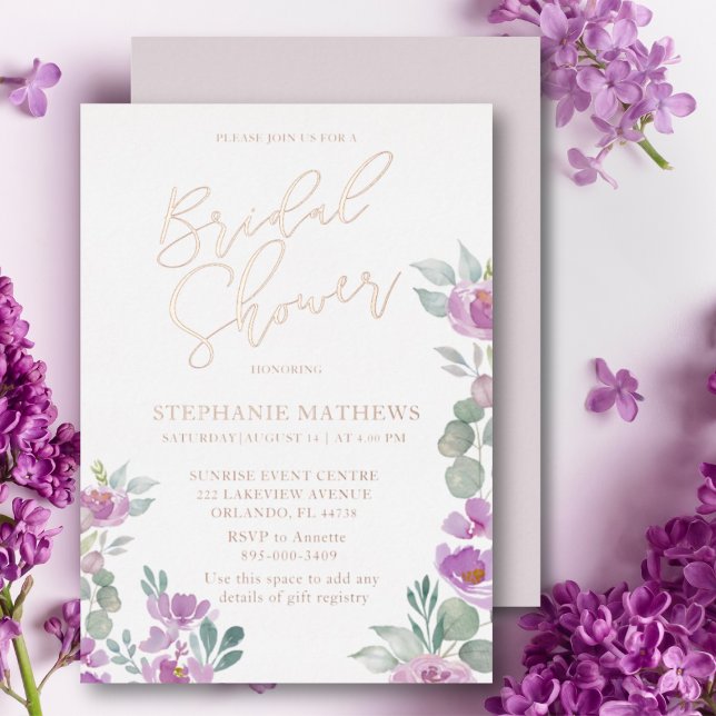 Rustic Floral Rose Gold Bridal Shower (Creator Uploaded)