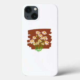 Rustic floral simple design loving nature iPhone 13 case