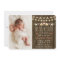 Rustic Floral String of Lights Birth Announcements