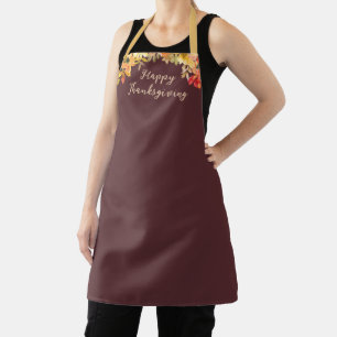 Rustic Floral Thanksgiving Apron