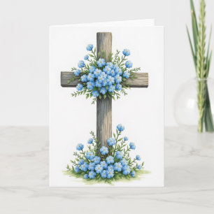 Rustic Floral Uprights Art Card