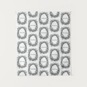 Rustic Floral Wreath Wedding, Tapestry