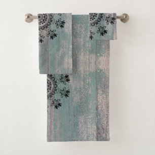 Rustic Flourish Mandala  Bath Towel Set